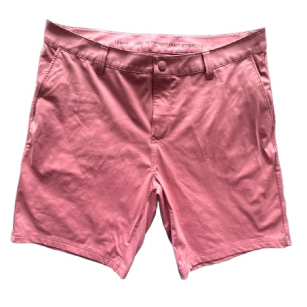 Rhone Commuter 9” Shorts Men’s 36 Burnt Rose – Stretch Performance Chino